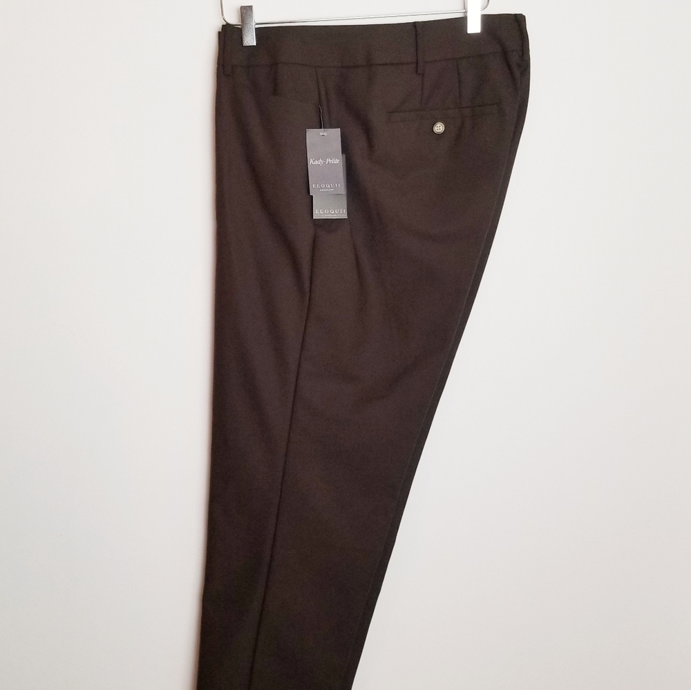 Eloquii Expresso Brown Katy Fit Ankle Pant
